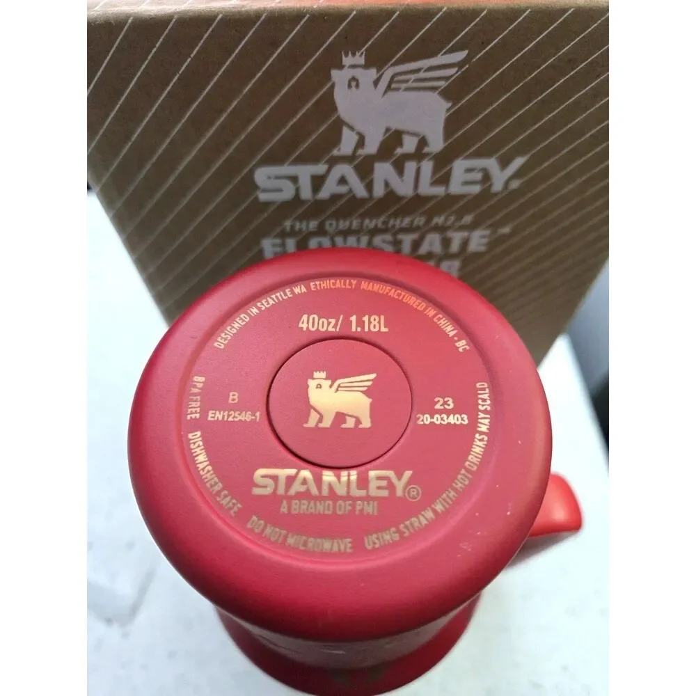 Stanley Louis Vuitton Unique Collaboration 40oz Red & Gold Tumbler